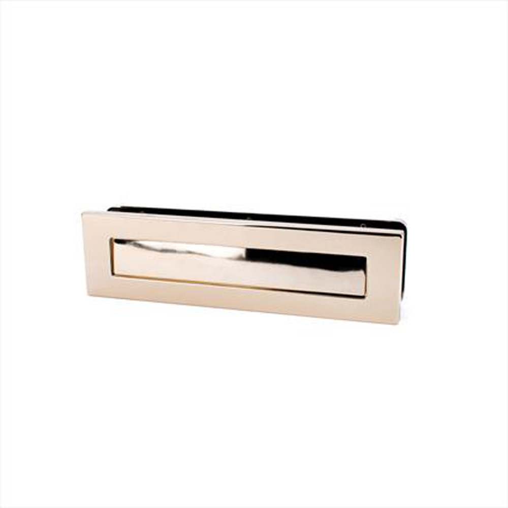 Timber Series 12 Inch Architecture Letterplate - Polished Gold